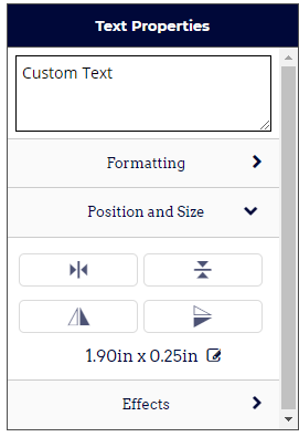 Position Controls
